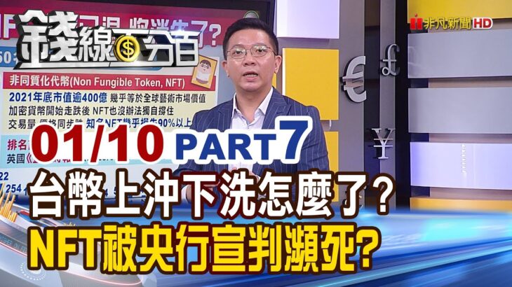 《台幣上沖下洗怎麼了? NFT被央行宣判瀕死?》【錢線百分百】20240110-7│非凡財經新聞│