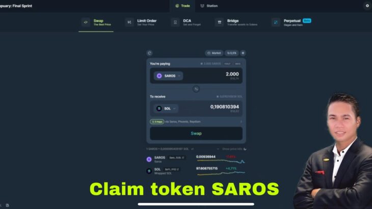 [ Saros finance Update ] Claim token SAROS dành cho ví nắm giữ NFT Sarosian trên mạng lưới Solana