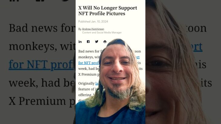 X Will No Longer Support NFT Profile Pictures #nfts #twitter