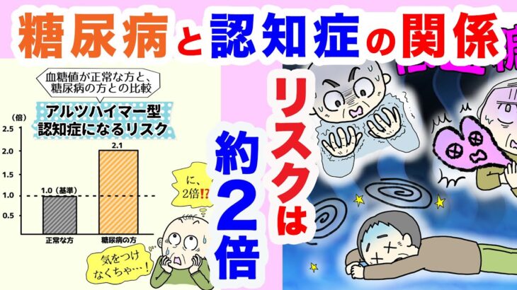 【糖尿病と認知症の関係】介護福祉士がイラストでわかりやすく解説