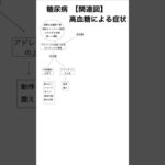 【関連図】糖尿病　高血糖による症状 #看護師試験 #勉強 #実習生 #看護実習 #看護師国家試験 #看護学生 #看護師