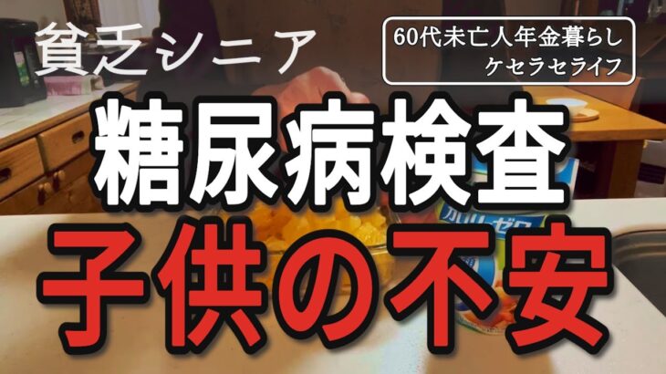 【病気シニア】糖尿病検査の結果と子供達についてお話します【60代未亡人年金暮らし】