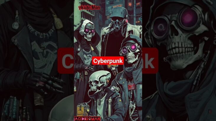 Ai cyberpunk acid #wallpaper #aiart #scifi #terminator #ai #midjourney #future #nft #digitalart
