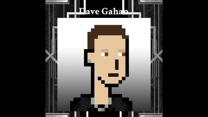 Dave Gahan from Depeche Mode in Pixelart NFT