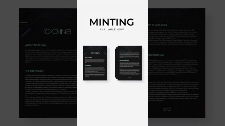 Get Multiple IN8 NFT’s for Free #IN8NFT #IN8 #Minting #IXGlobal