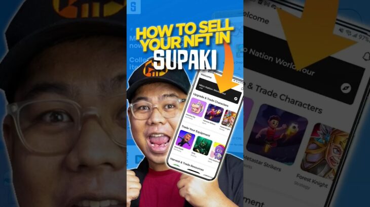 HOW TO SELL NFT IN SUPAKI APP #SUPAKI #shorts