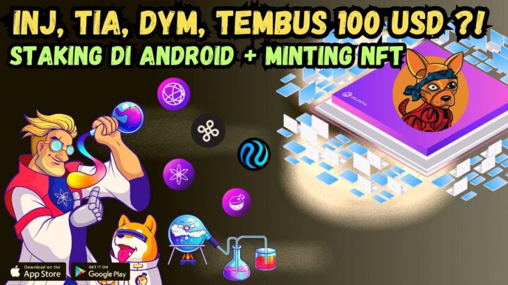 INJECTIVE, CELESTIA, DYMENSION, MANA YANG TEMBUS 100 USD – STAKING DAN MINTING NFT HUAHUAVERSE