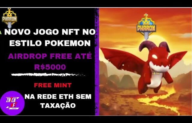 Novo Jogo NFT, no estilo pokemon pagando até R$5000 no airdrop FREE.