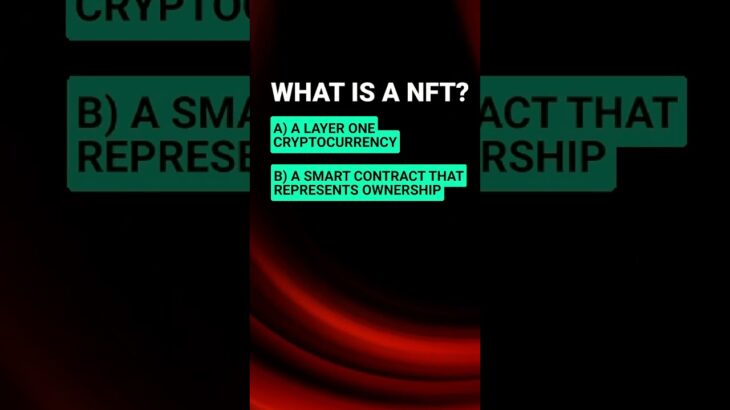 Quiz: What is a NFT? #shorts #shortsvideo #crypto #cryptocurrency #cryptoquiz #nft #ethereum #eth
