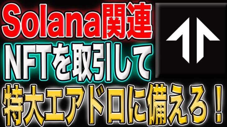 【今年注目のSolanaチェーンタスク】NFT売買をしてTXを刻みまくれ