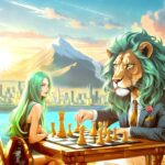 Sunset Strategy: Lion’s Gambit with His Lady #crofam #cro #cryptocomnft #cronos #nft #nftcommunity