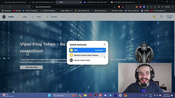 👉VIPER KING 🐍 GANA CRIPTOMONEDAS haciendo STAKING con tus NFT 🔥