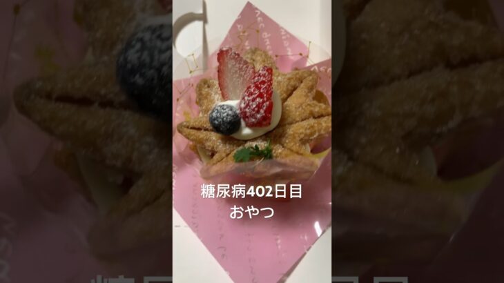 一番好きなケーキはミルフィーユ🍰見た目100点食べやすさ0点なのが好きな糖尿病　心筋梗塞手術後402日目おやつ　#糖尿病 #糖尿病の品格 #vlog #日常 #糖質制限 #食事 #心筋梗塞 #血糖値