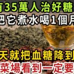 已經幫35萬人趕走糖尿病！老人血糖17.6，每天用2味中藥煮水喝，血糖降到4.6再沒升過，不出1個月糖尿病就沒了【健康管家】