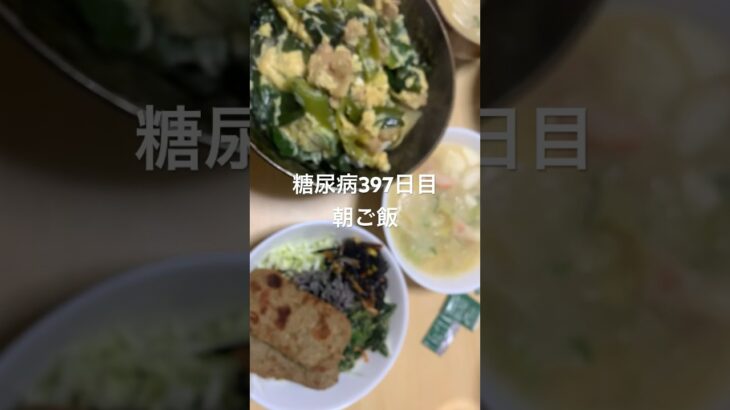 親子丼とカニ汁定食食べる糖尿病　心筋梗塞手術後397日目　朝ご飯 #糖尿病 #vlog #日常 #食事 #糖質制限 #心筋梗塞 #血糖値 #生活習慣病 #動脈硬化　糖質制限　血糖値スパイク