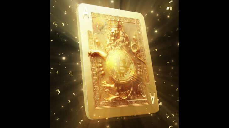 BITCOIN GOLDEN LION KING ACE CARD #cronos #cro #crofam #cryptocomnft #nftcommunity #nft