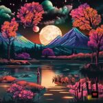 Beautiful moon at night – nft – nft art – airdrop – crypto – bitcoin – cryptocurrency – sleep music