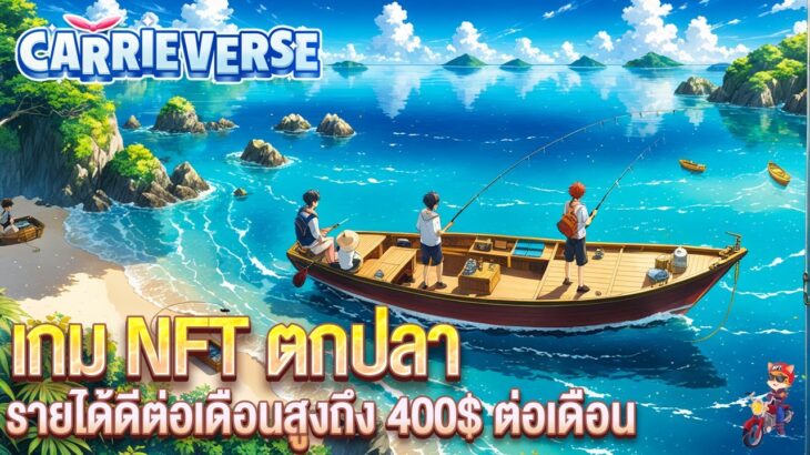 Carrieverse เกม NFT ตกปลา P2E สร้างรายได้สูงถึง 400$ ต่อเดือน