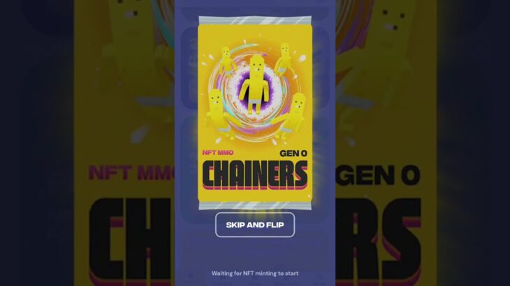 Chainers – Free p2p NFT game. #NFT Daily unboxing of Chainers NFT packs Day 9 #shorts