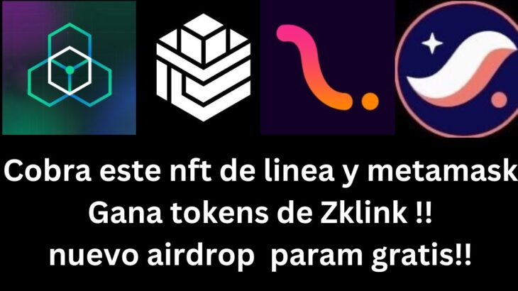 Cobra este nft muy importante de linea y metamask nuevas tareas en zklink y aridrop de param gamming