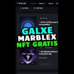 EVENTO GALXE REGALA NFT MARBLEX #crypto #btc #nft #playtoearn