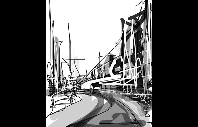 Freehand as NFT #ArchitectureSketches#CityscapeArt#NFTArt#UrbanSketching#FreehandDrawing#Digital