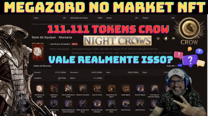 NIGHT CROWS – BORA ANALISAR ESSE  NFT DE 400.000 + NO NAEU1