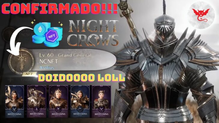 NIGHT CROWS –  CONFIRMADO TERÁ NFT DE PERSONAGENS E NOVIDADES SOBRE MINTAR TODOS OS TOKENS