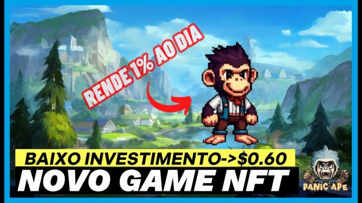 NOVO JOGO NFT | RENDE 1% AO DIA | Panic Ape Apresentando o Game