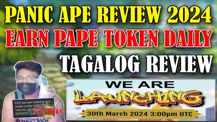 PANIC APE REVIEW 2024! BUY PANIC APE NFT AND MINT PAPE TOKEN EVERY DAY! TAGALOG REVIEW 2024