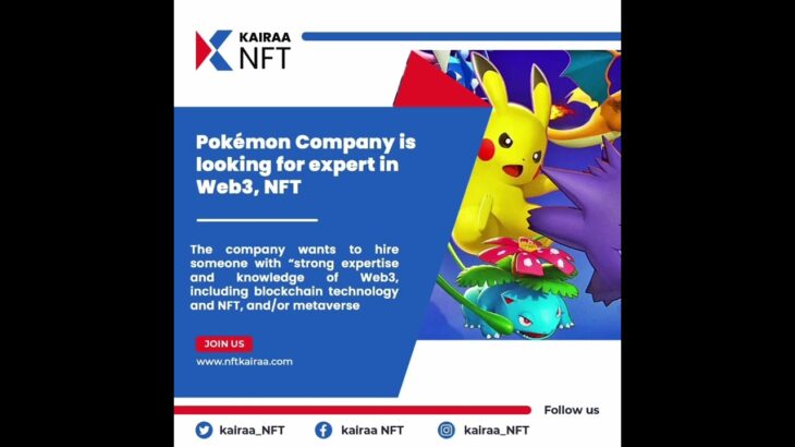 Pokemon looking expert in Web3 & NFT #pokemon #nft #kairaawarriors #kairaa