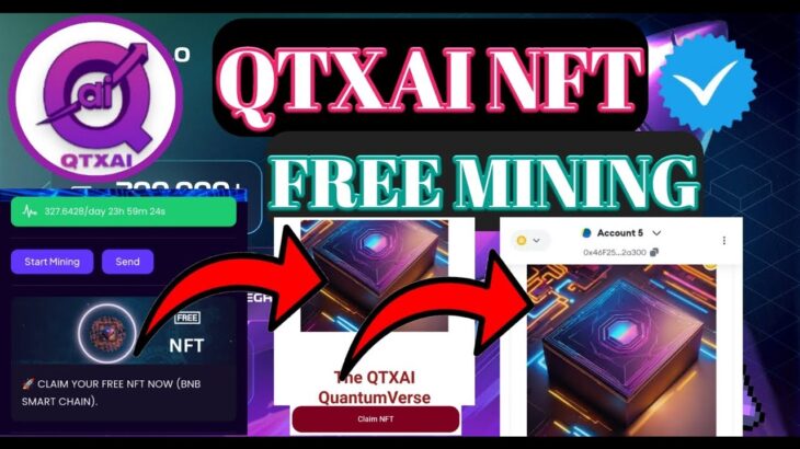 Qtxai NFT Free Mining । Qtxai Add NFT Metamask। Free Crypto Mining App।Qtxai Network Supply