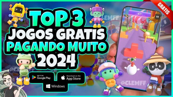 TOP 3 JOGOS NFT GRÁTIS PAGANDO MUITO EM 2024 – FREE TO PLAY & PLAY TO EARN – PC ANDROID E IOS