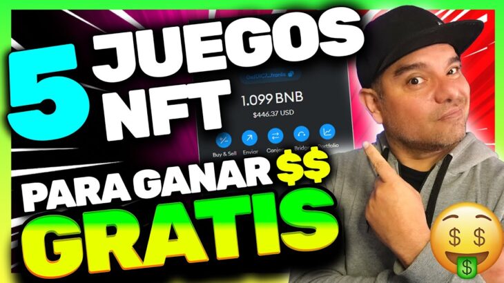 TOP 5 MEJORES JUEGOS NFT 2024 PAGANDO | JUGA PARA GANAR DINERO GRATIS