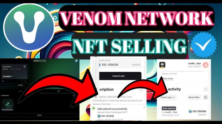 Venom Claim NFT Sell ।Venom NFT New Update। Venom Claim Testnet Reward| Venom Update।