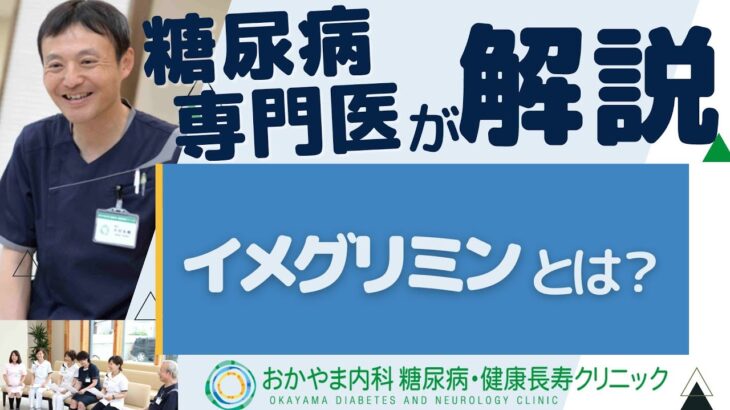 イメグリミンとは？糖尿病に治療薬として使用されるお薬について｜おかやま内科糖尿病・健康長寿クリニック｜医師による糖尿病についての動画講座