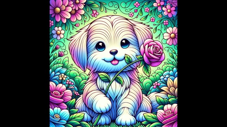 Create a digital illustration of a cute, stylized puppy in an NFT-style,   #prompt #chatgpt #healing