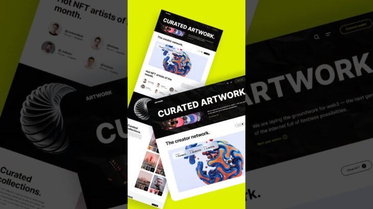 Exploring NFT Website Design | Where Art Meets Blockchain