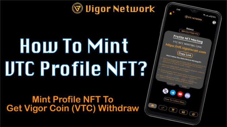 How To Mint Vigor Network Profile NFT in Vigor Network App & Enable Withdraw option | Limited Supply