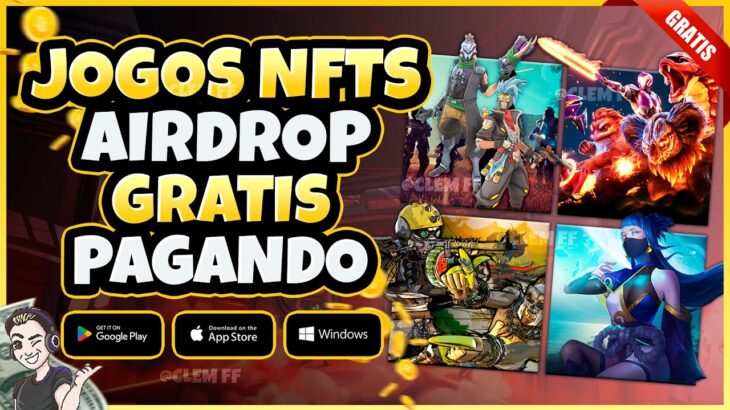 JOGOS NFT GRÁTIS PAGANDO E AIRDROP – VEJA COMO GANHAR DINHEIRO SEM INVESTIR NADA