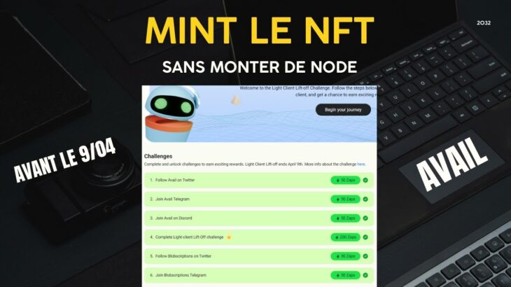 ✅ LE NFT AVAIL SANS MONTER DE NODE. A faire avant 11/04