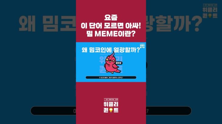 요즘 이 단어 모르면 아싸! 밈 Meme이란?  #코인 #nft #디파이 #비트코인 #꿀팁 #투자 #crypto #news #shorts #밈코인