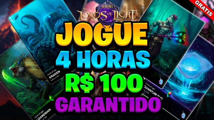 Novo Jogo NFT Gratis de PC Celular Pagando 100 Reais em 4 Horas