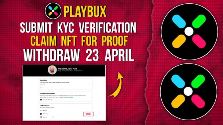 PLAYBUX | COMPLETE KYC | CLAIM  NFT | WITHDRAW 23 APRIL #distribution #withdraw