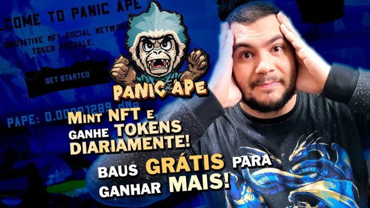 PanicApe – Mint seu NFT com BNB e ganhe tokens diariamente além de baus gratuitos para melhorar APY