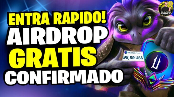 🚀 RAPIDO! EL AIRDROP MÁS GRANDE DE 2024💥GANA GRATIS TOKEN $ILV 💥NFT FREE TO PLAY 🚀 ILLUVIUM