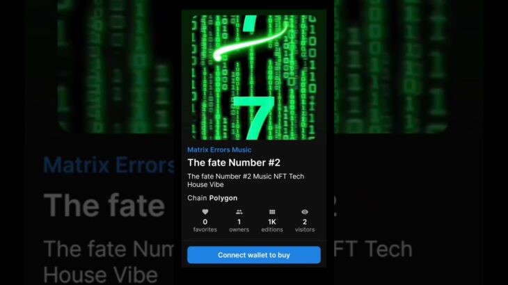 The fate Number #2 Music NFT #musicnft #techhouse