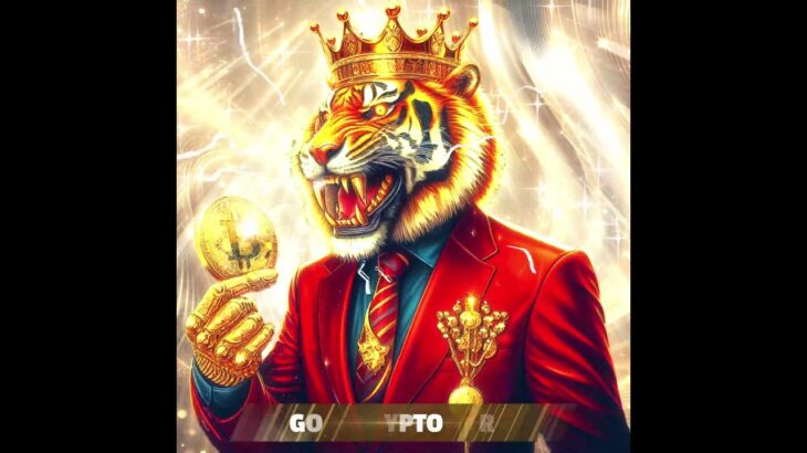 Tiger KING of Business – Gold Crypto Baron Edition #cro #monkey #cronos #nft #crofam #love