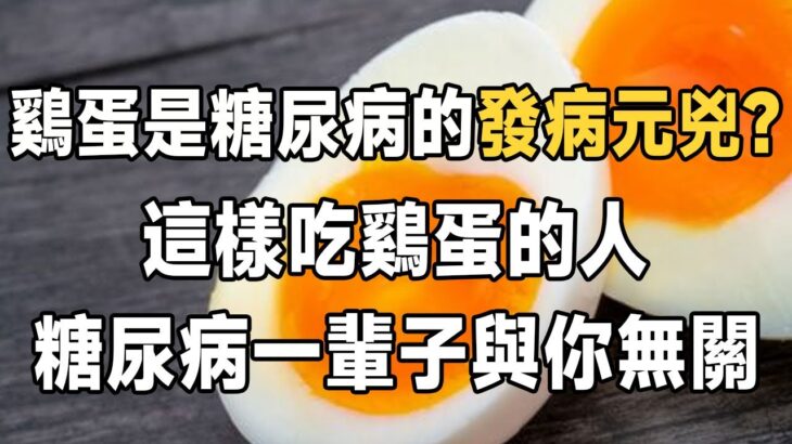 糖尿病的元兇被揪出！ 鷄蛋是糖尿病的發病「元兇」？ 醫師解答：雞蛋與健康之間的關係！ 這樣吃鷄蛋最健康！ | 糖尿病 | 佛禪