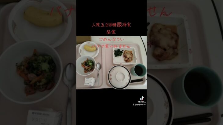 入院五日目糖尿病食お昼